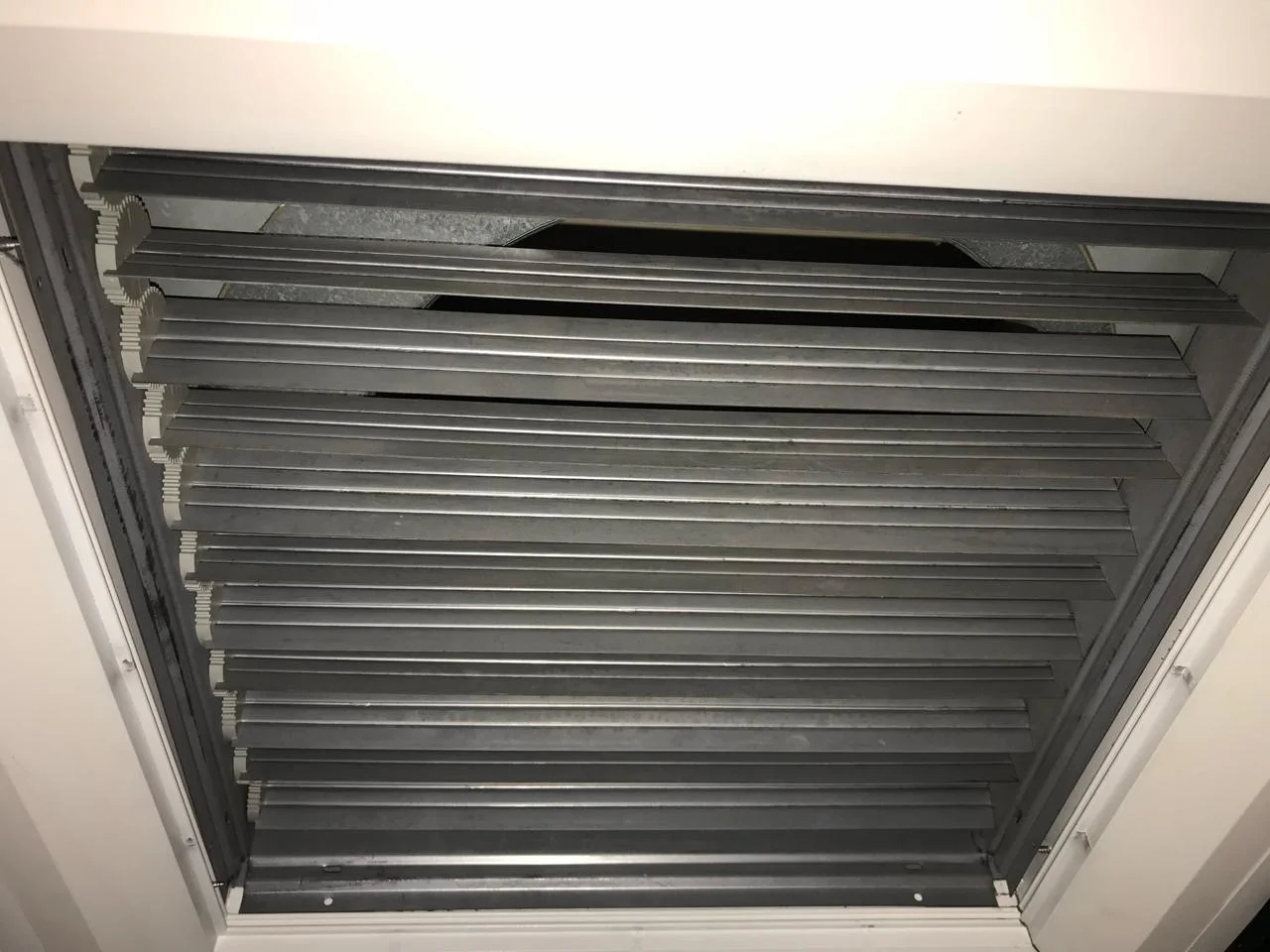 Second jail duct after cleaning — spotless